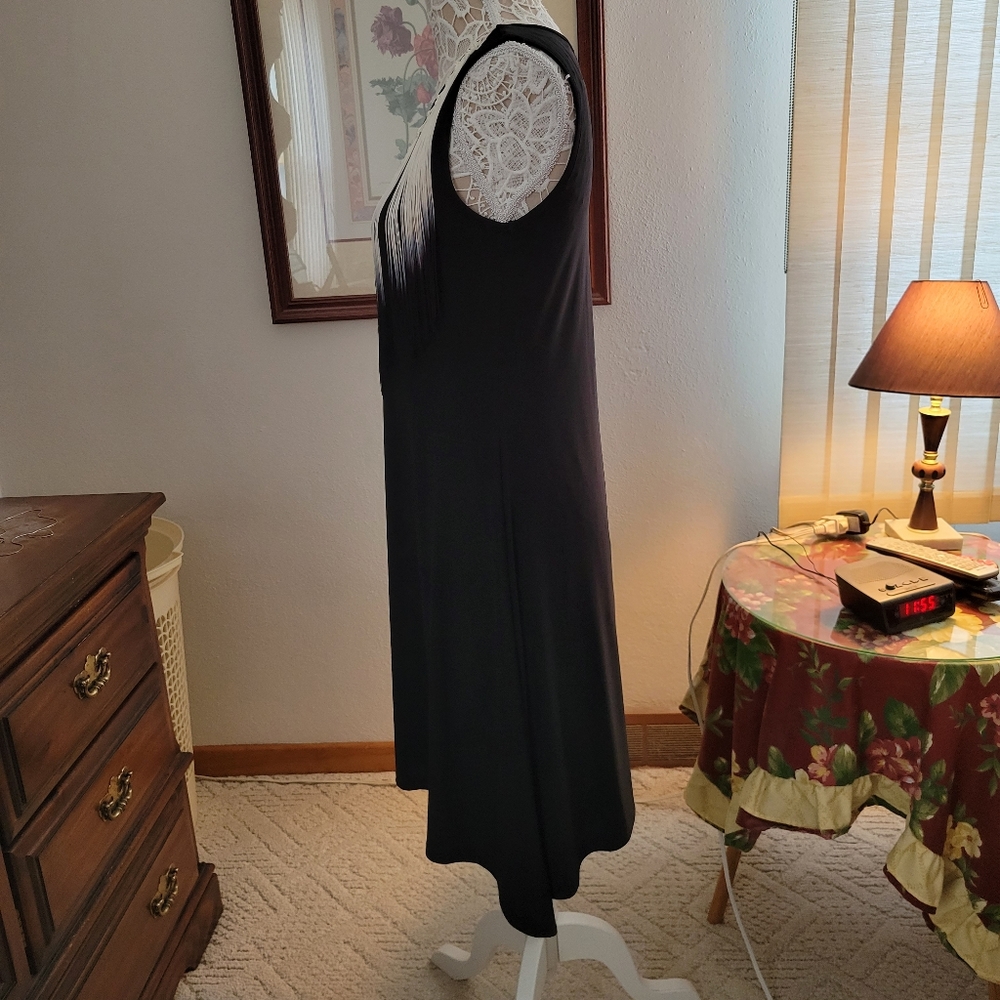 Sami & Jo sleeveless dress with decorative tassle trim. - Picture 4 of 8